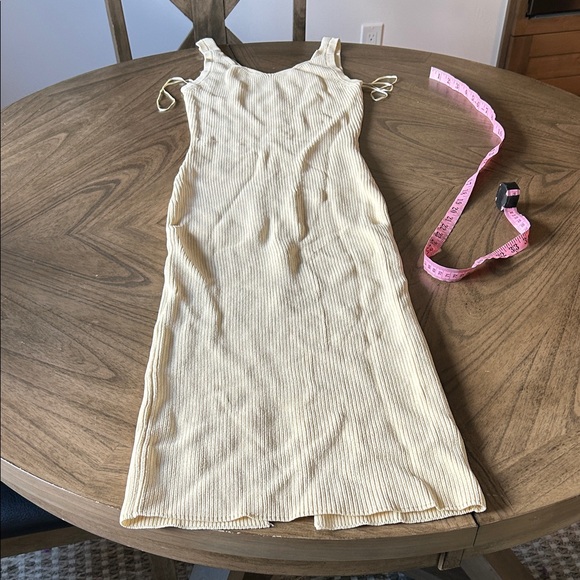 ALL ROW Women's The Jas Dress Size S In Cream - Picture 1 of 14